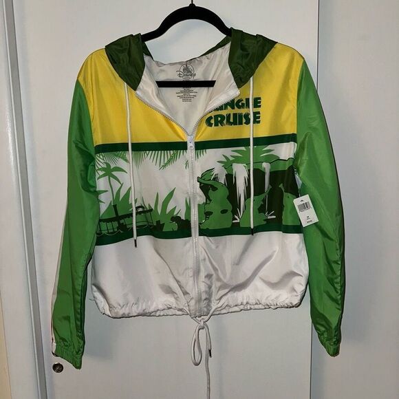 Disney Parks Unisex Jungle Cruise Hooded Windbreaker Small NWT - Picture 2 of 12